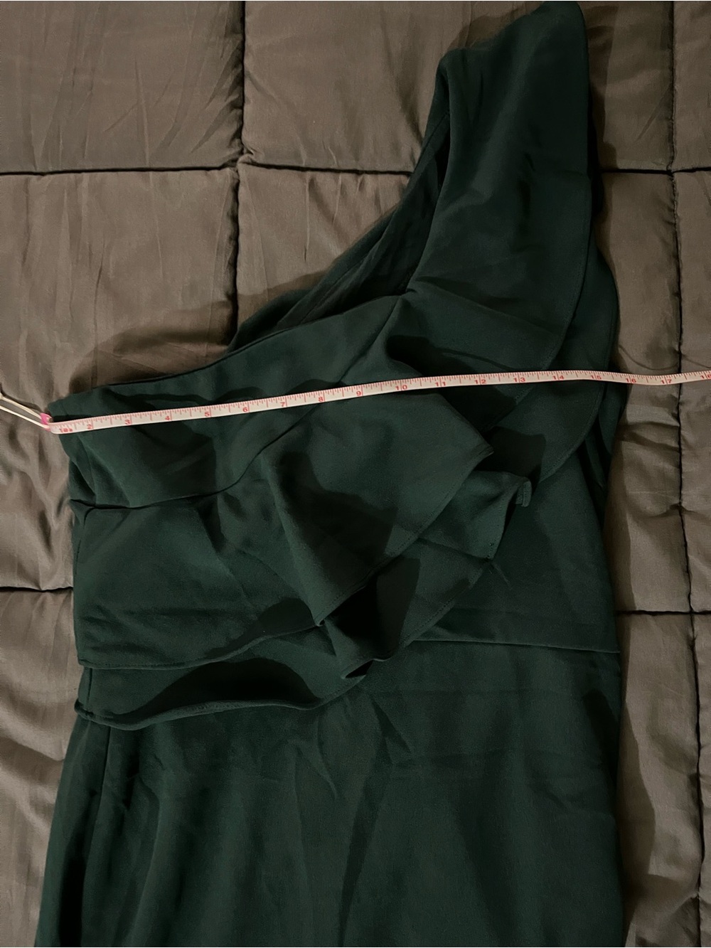 Lulu's One-Shoulder Ruffle Gown - Picture 5 of 7